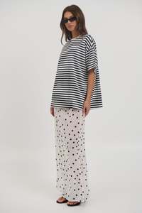 Womens Skirts: Marlena Set Black/White