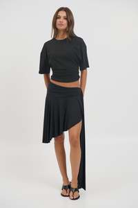 Safari Midi Skirt Noir
