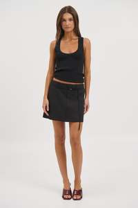 Womens Skirts: Piper Mini Skirt Black