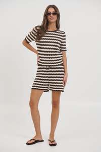 Womens Knitwear: Sully Top Chocolate Swirl