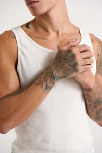 Menssale: Premium NTH 1.3mm Chain Bracelet White Gold Plated - FINAL SALE