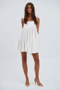Womenssale: Zena Mini Dress White - FINAL SALE