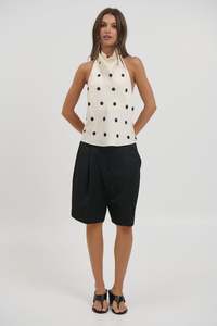 Womens Back In Stock: Ivy Halter Top Cream