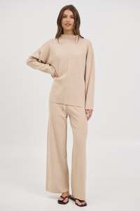 Sweaters Jumpers: Quin Knit Sweater Beige