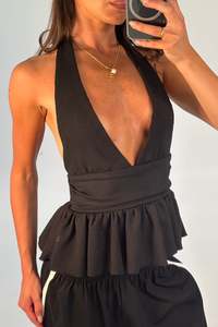 Womens Tops: Harlow Top Black