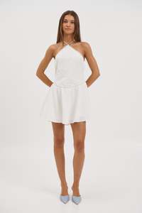 Womens Dresses: Abia Mini Dress White