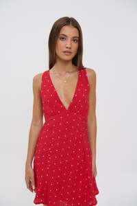 Liza Mini Dress Cherry