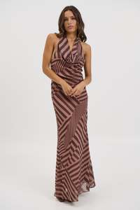 Sadira Maxi Dress Brown
