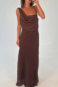 Womens Dresses: Oli Maxi Dress Brown