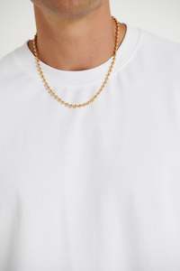 Menssale: NTH 5mm Ball Chain Necklace Gold - FINAL SALE