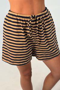 Womens: Zena Short Sand Stripe