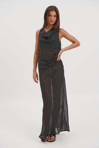 Womens: Jemma Sheer Top Black