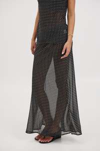 Jemma Sheer Skirt Black