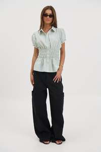 Talia Short Sleeve Shirt Sage