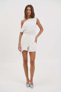 Womens Shorts: Gabriella Set White