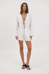 Tianna Scallop Set White