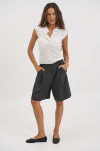 Mika Short Pinstripe