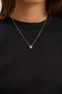 Womens Accessories: Willow Birthstone Necklace October