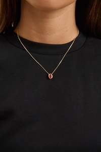 Willow Birthstone Necklace July