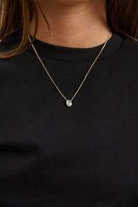 Womens Accessories: Willow Birthstone Necklace March