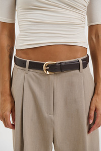 Daisy Belt Dark Cacao/Gold