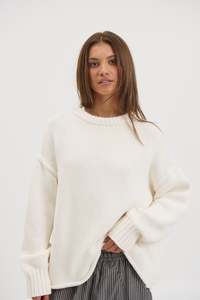 Nikova Knit Jumper White