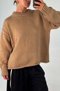 Womens Knitwear: Nikova Knit Jumper Sand