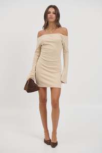 Womenssale: Pia Mini Dress Bone - FINAL SALE
