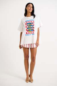 Sold Out Items: Puglia Short White/Red - FINAL SALE