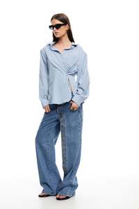 Womens Shirts: Notting Hill Shirt Baby Blue Check