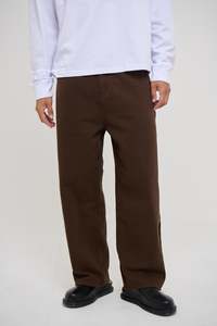 Mens Denim: Newtown Baggy Denim Chocolate
