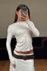 Womens: Sita Long Sleeve Ivory