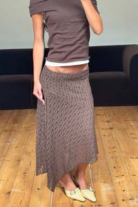 Shea Midi Skirt Chocolate