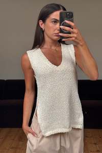 Womens: Kitt Knit Top Cream