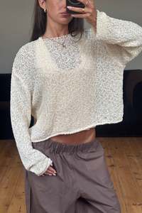 Womens Tops: Sonny Knit White