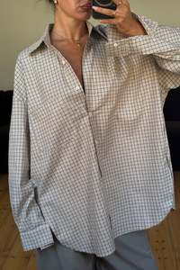 Emina Check Shirt Beige
