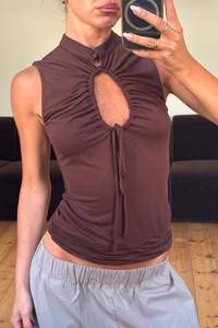 Alisha Top Chocolate