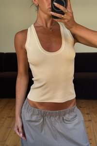 Womens Tops: Cherrie Tank Lemon