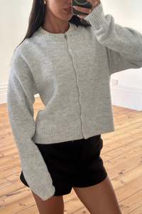 Womens Tops: Catia Cardi Grey