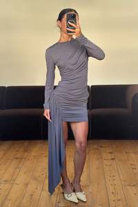 Womens Dresses: Sandy Mini Dress Dark Grey