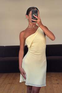 Womens Dresses: Sophie Mini Dress Lemon