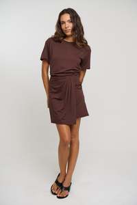 Jodie Mini Dress Chocolate