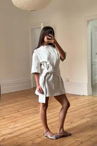 Delani Tee Dress Creme
