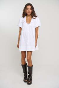 Oaks Mini Dress White