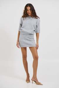 Haze Short Sleeve Jumper Stone