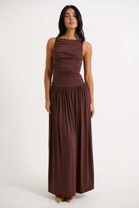 Sold Out Items: Nalla Maxi Dress Brown FINAL SALE