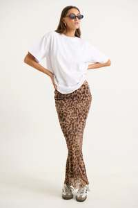 Sold Out Items: Louie Maxi Skirt Leopard - FINAL SALE
