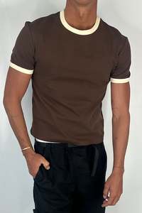 Charlie Ringer Tee Brown