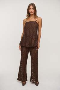 Womens Tops: Marnie Set Chocolate