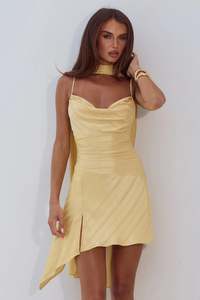 Paige Scoop Neck Mini Dress Mango